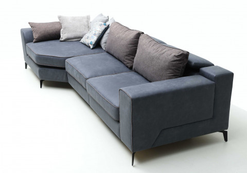 Диван трехместный Foster/Фостер на ножках с угловым элементом