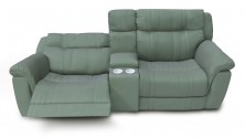 Диван двухместный Alabama/Алабама с 2-мя механическими реклайнерами и баром
