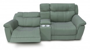 Диван двухместный Alabama/Алабама с 2-мя механическими реклайнерами и баром