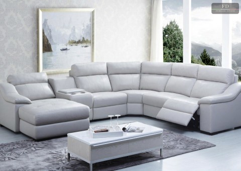 Диван угловой Tennessee/Теннесси с реклайнером и шезлонгом