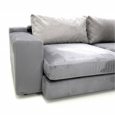 Диван трехместный Foster/Фостер с модулями увеличенной глубины с шезлонгом