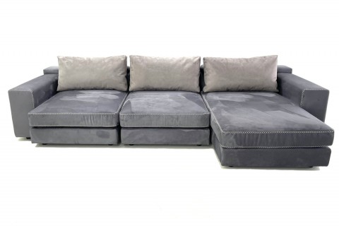 Диван трехместный Foster/Фостер с модулями увеличенной глубины с шезлонгом