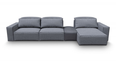 Диван трехместный Teddy/Тедди нераскладной с модулем из кожи